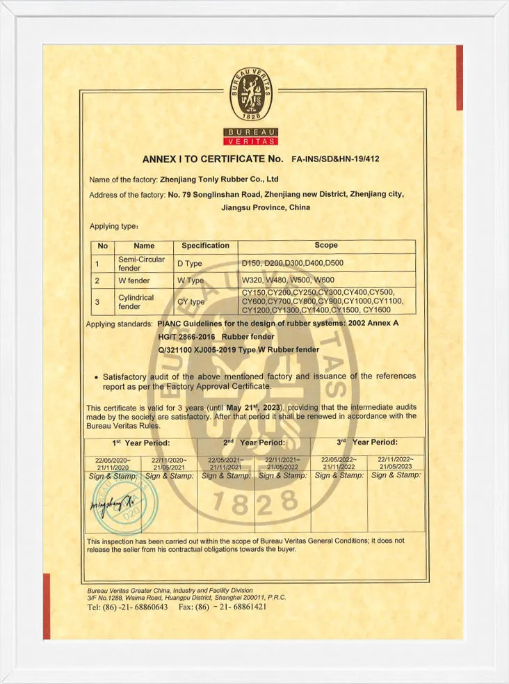 Certificat n° FA-INS/SD&HN-19/412
